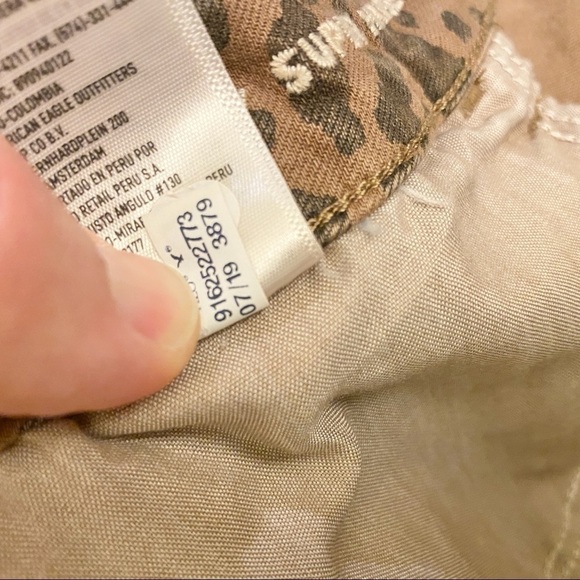 American Eagle Super High Rise Jeggings, Curvy Stretch Leopard Cheetah Plus 24 - Picture 11 of 12